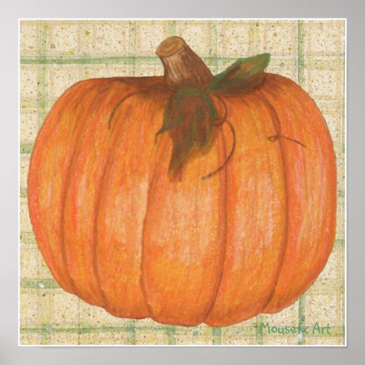 Herfst Pumpkin Poster (Voorkant)