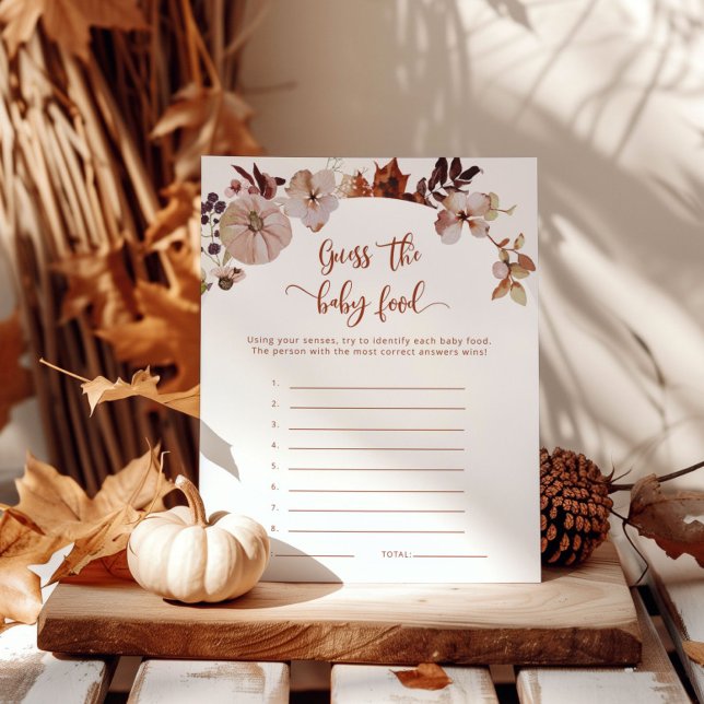 Herfst pumpkin raadt het baby-voedselspel aan (Creator heeft geüpload)