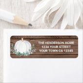 Herfst Pumpkin Return-adres Etiket (Insitu)