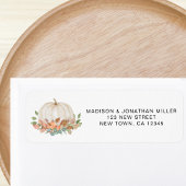 Herfst Pumpkin Return-adres Etiket