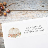 Herfst Pumpkin Return-adres Etiket