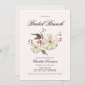 Herfst Pumpkin Romantic Feminine Bridal Brunch Kaart (Voorkant / Achterkant)