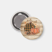 Herfst Pumpkin Round Magnet (Voorkant / Achterkant)