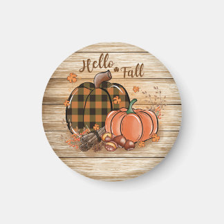 Herfst Pumpkin Round Magnet