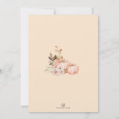 Herfst Pumpkin Rozen Quinceañera Princess Mis Quin Kaart (Achterkant)