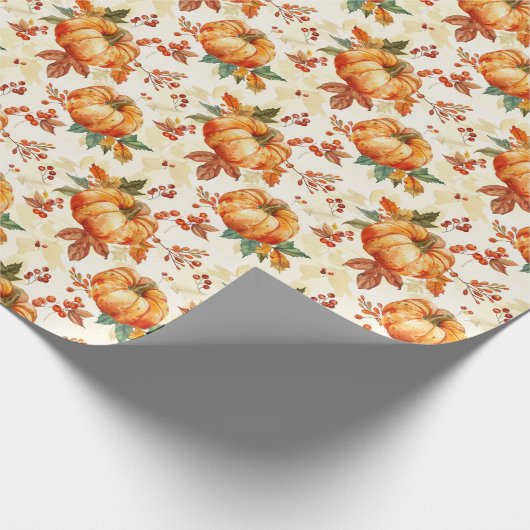 Herfst Pumpkin Season Cadeaupapier (Hoek)