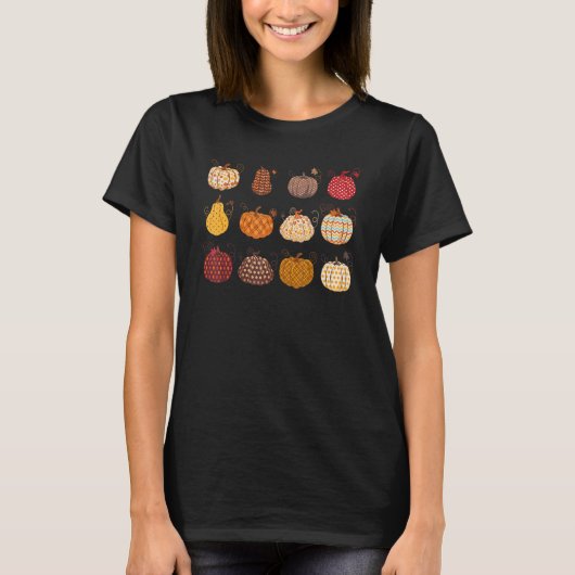 Herfst Pumpkin Season Hallo Pumpkin Happy Herfst T-shirt (Voorkant)
