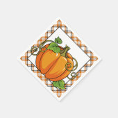Herfst Pumpkin seizoensgebonden papierluiers Servetten (Hoek)