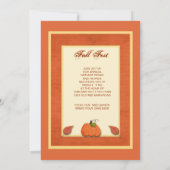 Herfst Pumpkin Simple op maat Kaart (Achterkant)