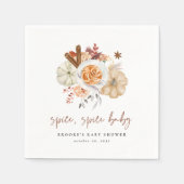 Herfst Pumpkin Spice Baby Shower Servet (Voorkant)