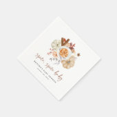 Herfst Pumpkin Spice Baby Shower Servet (Hoek)