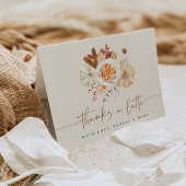 Herfst Pumpkin Spice "Bedankt a Latte" Bedankkaart