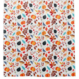 Herfst Pumpkin Spice Douchegordijn