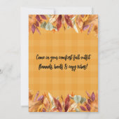 Herfst Pumpkin Spice Feest Uitnodiging (Achterkant)