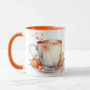 Herfst Pumpkin Spice Latte Herfst Gezellig Mok