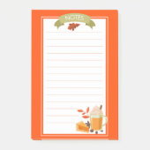 Herfst Pumpkin Spice Post-It Notes (Voorkant)