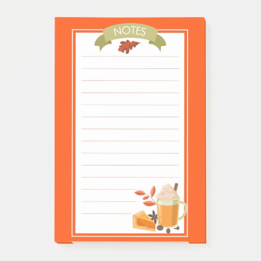 Herfst Pumpkin Spice Post-It Notes