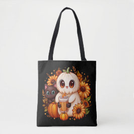 Herfst Pumpkin Spooky Ghost black classic Tote Bag
