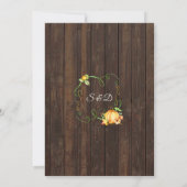 Herfst Pumpkin String Lights Wood I DO BBQ Kaart (Achterkant)