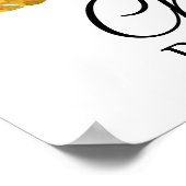 Herfst Pumpkin Sunflower Baby shower Welkomstteken Poster (Hoek)