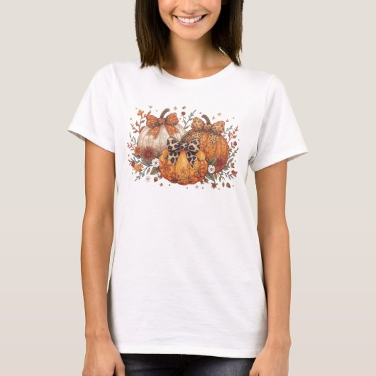 Herfst Pumpkin T-shirt (Voorkant)