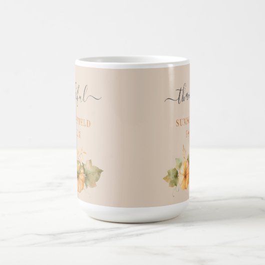 Herfst Pumpkin - Thanksgiving bedankt voor  Koffiemok (Center)