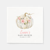 Herfst Pumpkin Theme Girl Baby shower Servet (Voorkant)