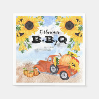 Herfst Pumpkin Truck | Zonnebloemen Baby BBQ Showe