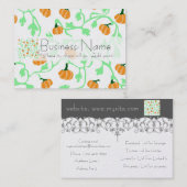 Herfst Pumpkin Vines Pattern Visitekaartje (Voorkant / Achterkant)