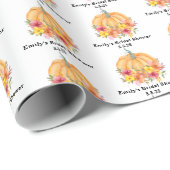 Herfst Pumpkin Vrijgezellenfeest Cadeaupapier (Rol Hoek)