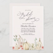 Herfst Pumpkin Vrijgezellenfeest in het najaar Kaart (Voorkant / Achterkant)