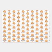 Herfst Pumpkin Vrijgezellenfeest Inpakpapier Vel (Voorkant)