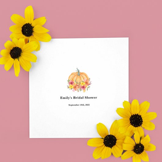 Herfst Pumpkin Vrijgezellenfeest Servet