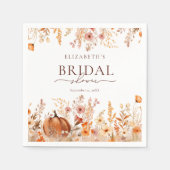 Herfst Pumpkin Vrijgezellenfeest Servet (Voorkant)