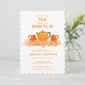 Herfst Pumpkin Vrijgezellenfeest | Uitnodiging van (Staand voorkant)