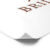 Herfst Pumpkin Vrijgezellenfeest Welkomstteken Poster (Hoek)