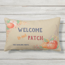 Herfst Pumpkin Welkom bij onze pleister op persoon