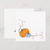 Herfst Pumpkin Wenskaart Feestdagenkaart (Voorkant / Achterkant)