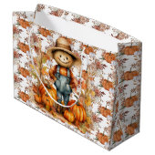 Herfst Pumpkins and Florals Groot Cadeauzakje (Achterkant Gekanteld)