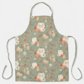 Herfst Pumpkins Autumn Thanksgiving BOHO Floral Schort (Voorkant)