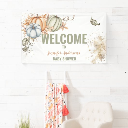 Herfst Pumpkins Baby shower Spandoek (Insitu)