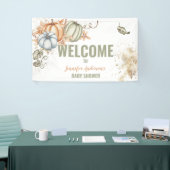 Herfst Pumpkins Baby shower Spandoek (Beurs)