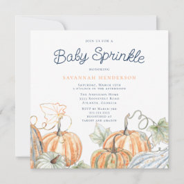 Herfst Pumpkins Baby Sprinkle Kaart