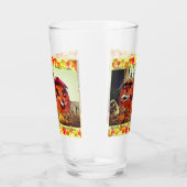 Herfst Pumpkins Glas (Rechts)