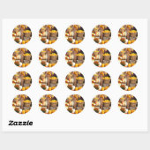Herfst Pumpkins Glossy Stickers (Vel)