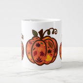 Herfst Pumpkins Grote Koffiekop (Voorkant)