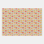 Herfst Pumpkins Hand Painted Oranje Green Inpakpapier Vel (Voorkant 2)