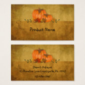 Herfst Pumpkins Hang Label Visitekaartjes (Voorkant /achterkant)