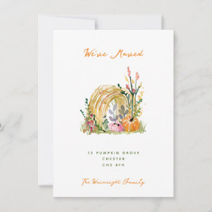 Herfst Pumpkins & Hay Bale We hebben een nieuw adr Aankondiging