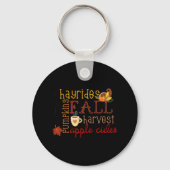 Herfst Pumpkins Hayrides Harvest Apples Ciders Aut Sleutelhanger (Voorkant)